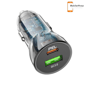 شارژر فندکی 30 وات هوکو مدل Z47A PD+QC3.0